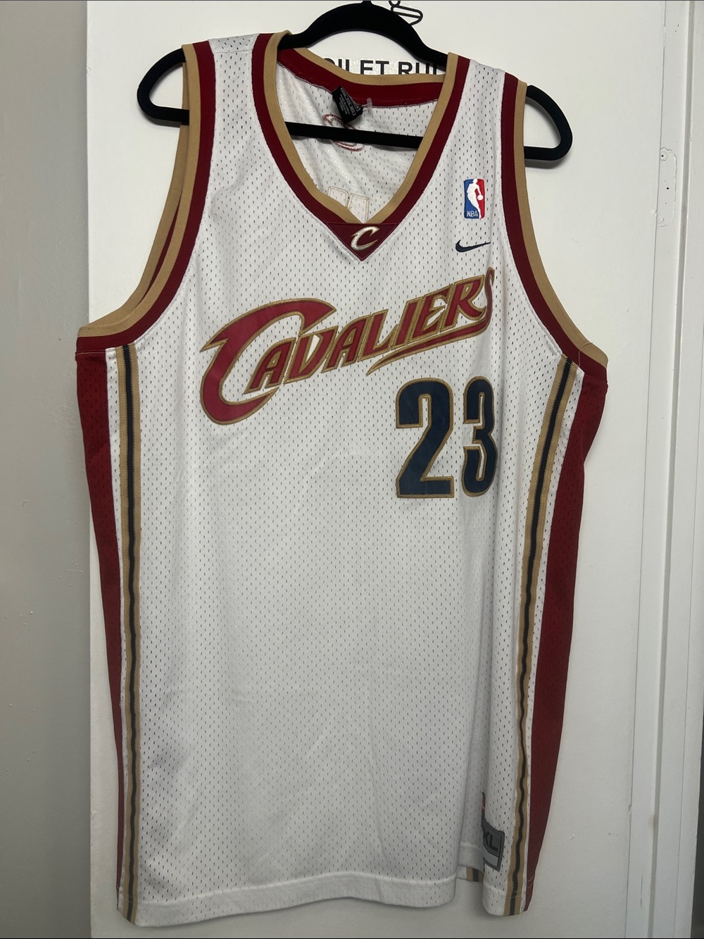 Nike Cleveland Cavaliers #23 Jersey - White/Maroon/Gold